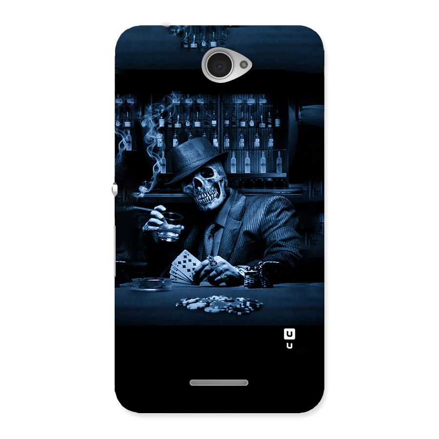 Cool Skull Cards Back Case for Sony Xperia E4