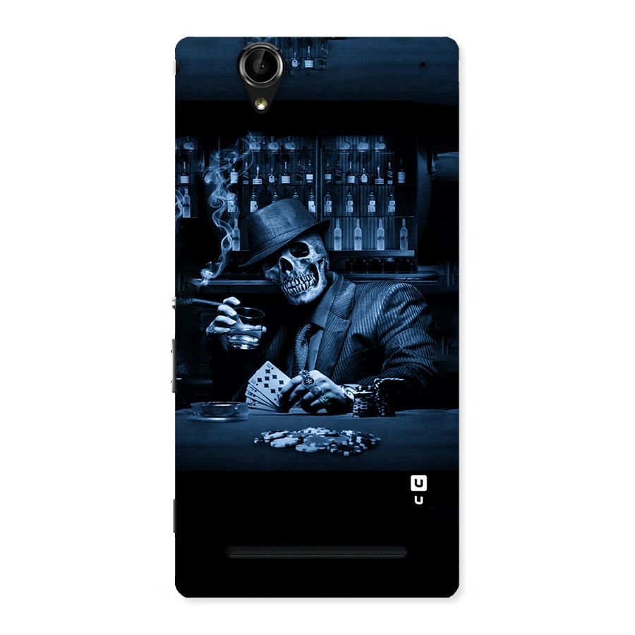 Cool Skull Cards Back Case for Sony Xperia T2
