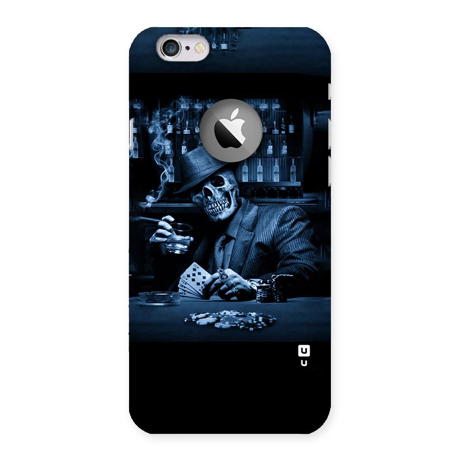 Cool Skull Cards Back Case for iPhone 6 Logo Cut