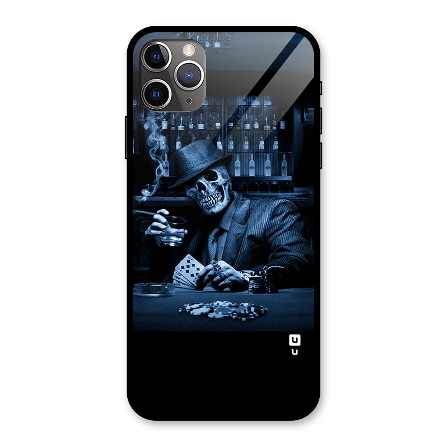 Cool Skull Cards Glass Back Case for iPhone 11 Pro Max