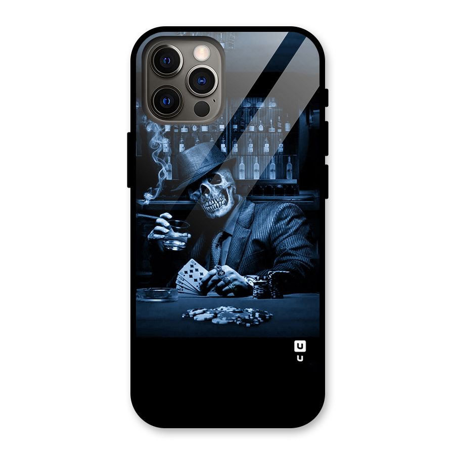 Cool Skull Cards Glass Back Case for iPhone 12 Pro