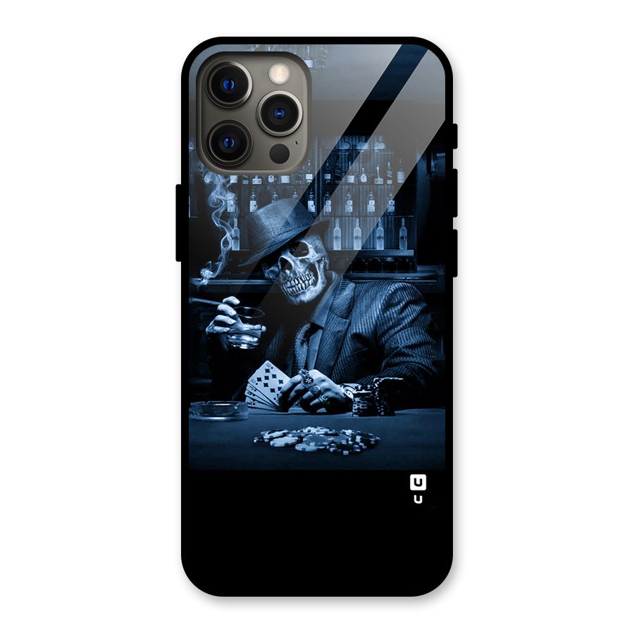 Cool Skull Cards Glass Back Case for iPhone 12 Pro Max