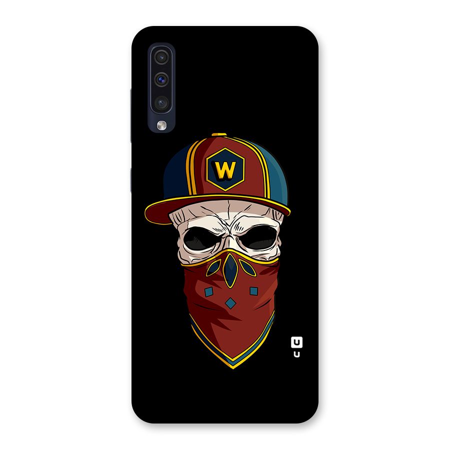 Cool Skull Mask Cap Back Case for Galaxy A50