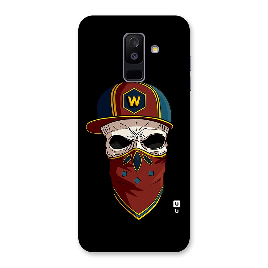 Cool Skull Mask Cap Back Case for Galaxy A6 Plus