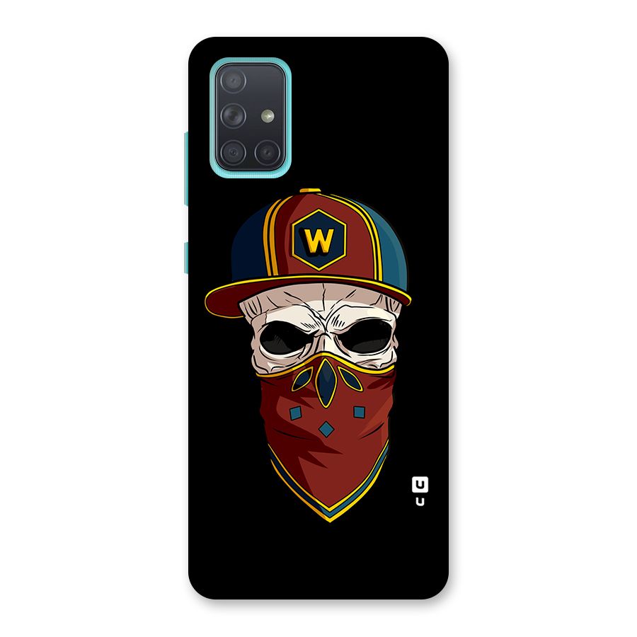 Cool Skull Mask Cap Back Case for Galaxy A71
