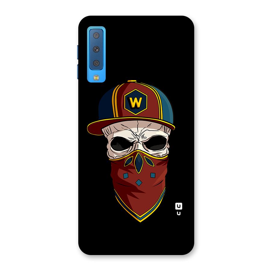 Cool Skull Mask Cap Back Case for Galaxy A7 (2018)