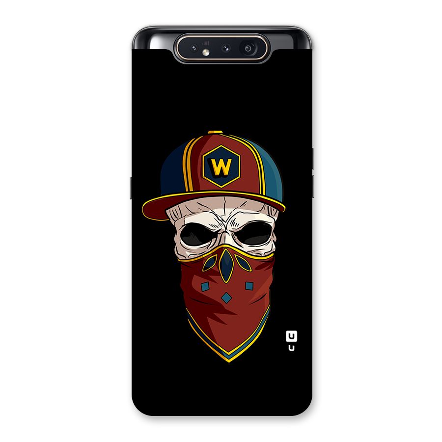 Cool Skull Mask Cap Back Case for Galaxy A80