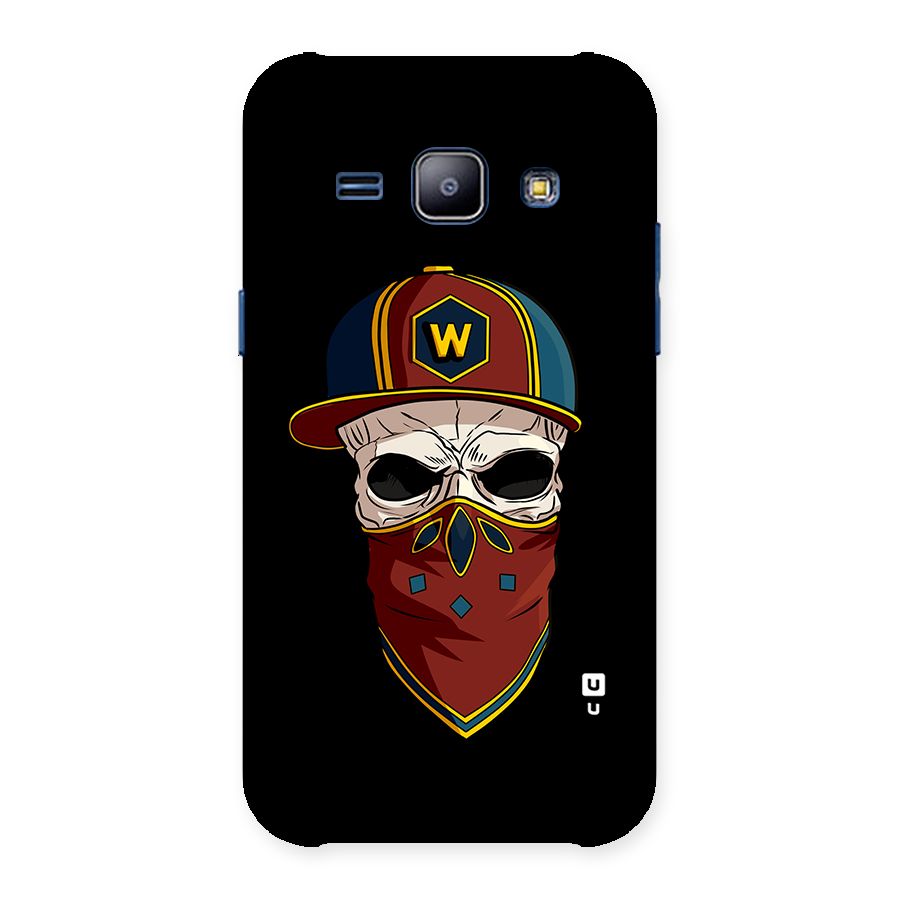 Cool Skull Mask Cap Back Case for Galaxy J1