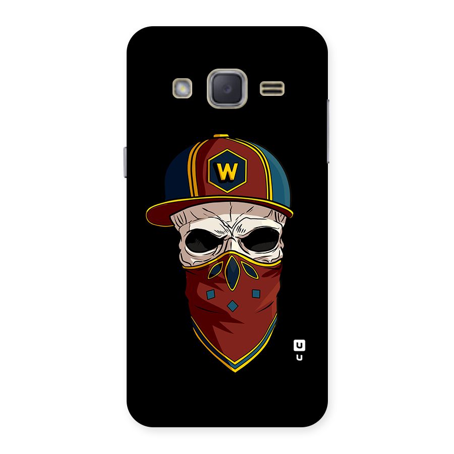 Cool Skull Mask Cap Back Case for Galaxy J2