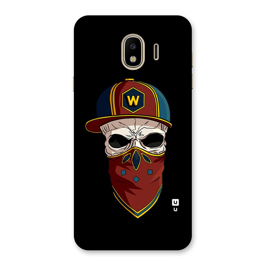 Cool Skull Mask Cap Back Case for Galaxy J4