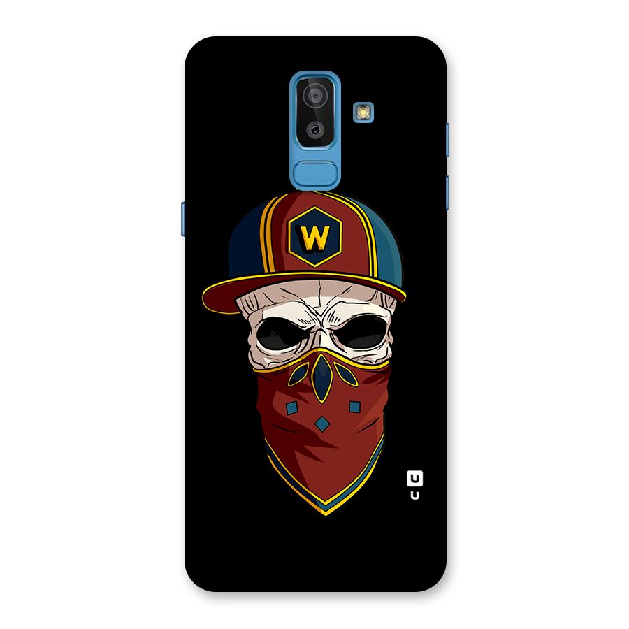 Cool Skull Mask Cap Back Case for Galaxy J8