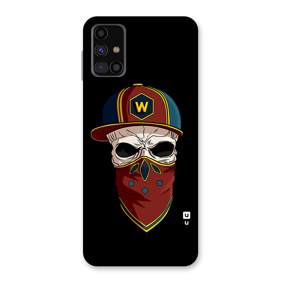 Cool Skull Mask Cap Back Case for Galaxy M31s