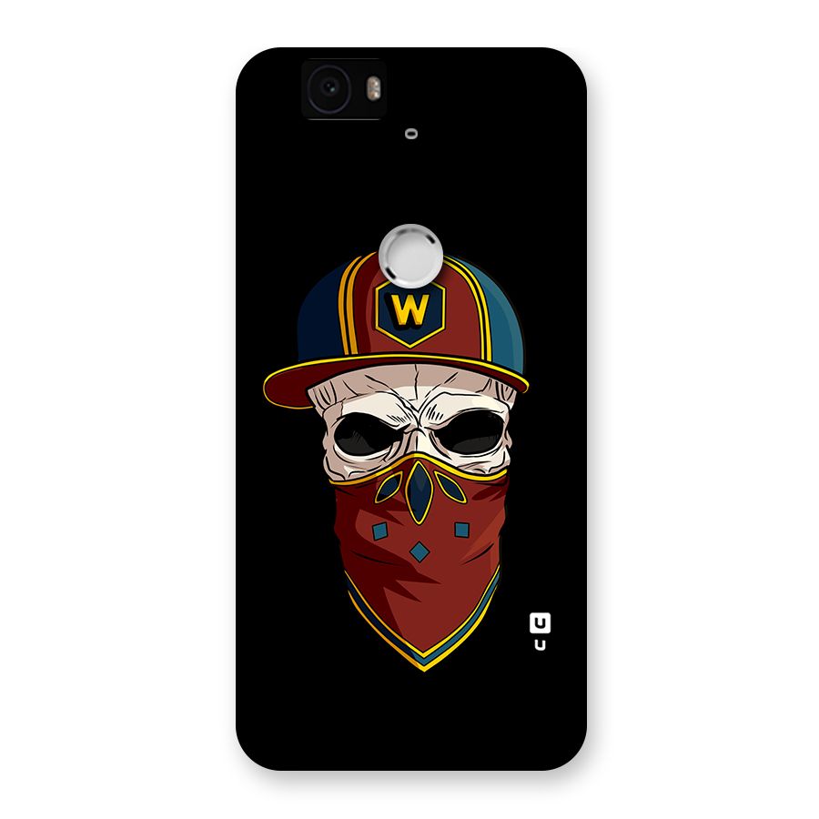 Cool Skull Mask Cap Back Case for Google Nexus-6P