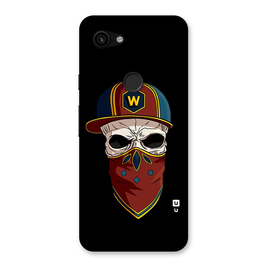 Cool Skull Mask Cap Back Case for Google Pixel 3a