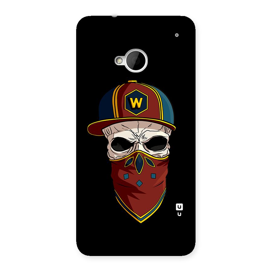 Cool Skull Mask Cap Back Case for HTC One M7