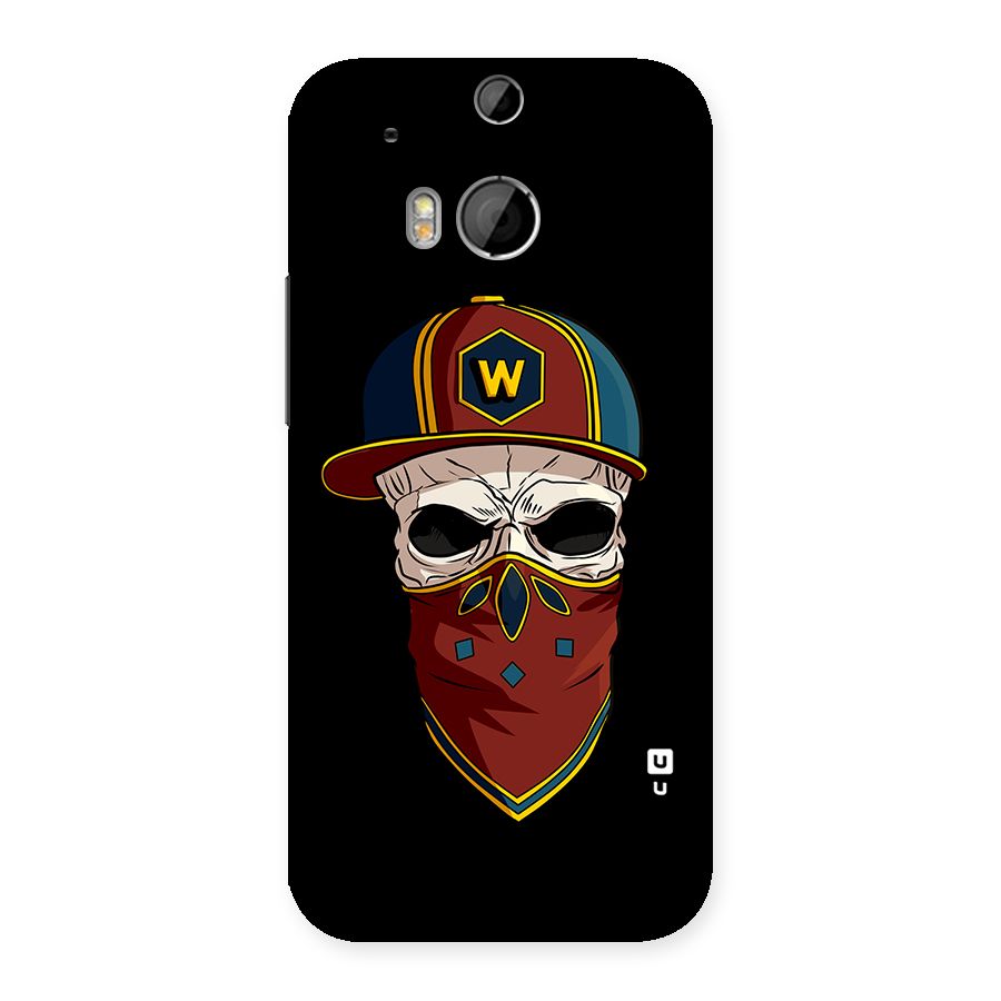 Cool Skull Mask Cap Back Case for HTC One M8