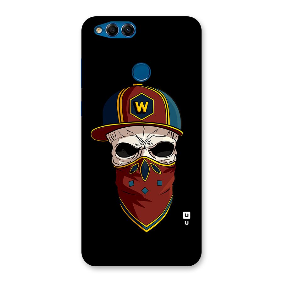 Cool Skull Mask Cap Back Case for Honor 7X
