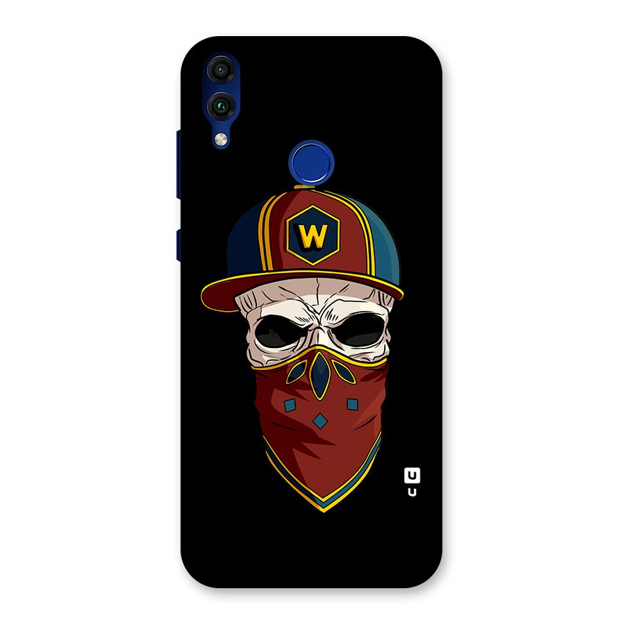 Cool Skull Mask Cap Back Case for Honor 8C