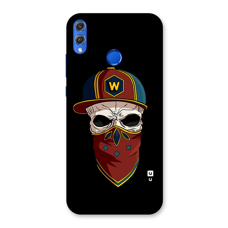 Cool Skull Mask Cap Back Case for Honor 8X