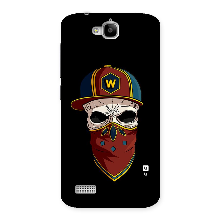 Cool Skull Mask Cap Back Case for Honor Holly