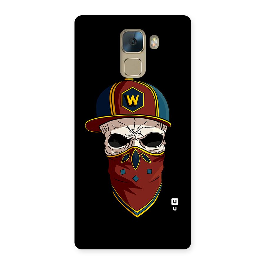 Cool Skull Mask Cap Back Case for Huawei Honor 7