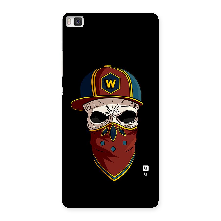Cool Skull Mask Cap Back Case for Huawei P8