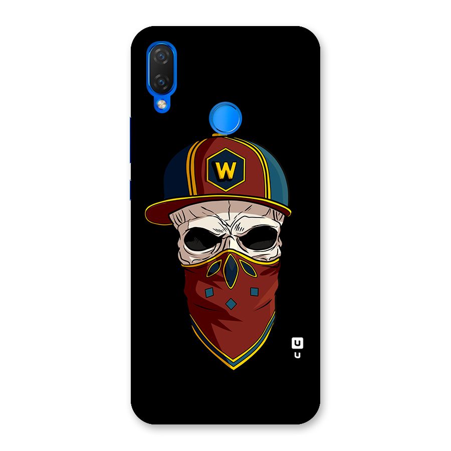 Cool Skull Mask Cap Back Case for Huawei P Smart+