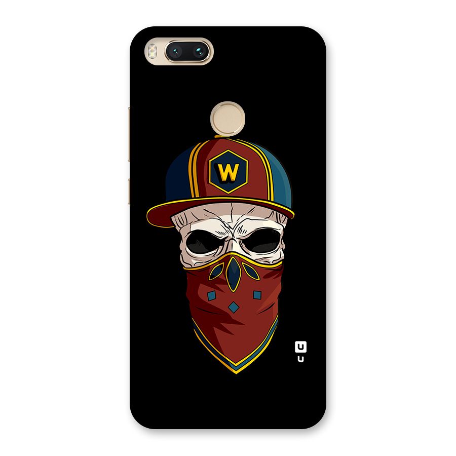 Cool Skull Mask Cap Back Case for Mi A1