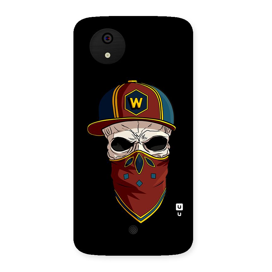 Cool Skull Mask Cap Back Case for Micromax Canvas A1