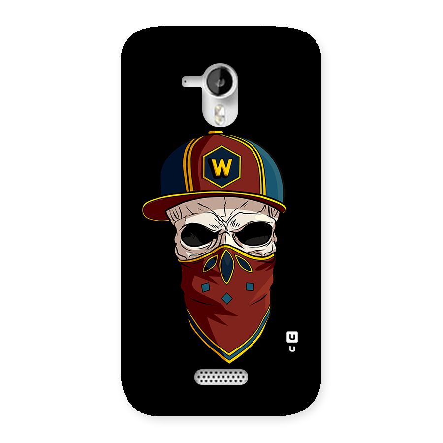 Cool Skull Mask Cap Back Case for Micromax Canvas HD A116