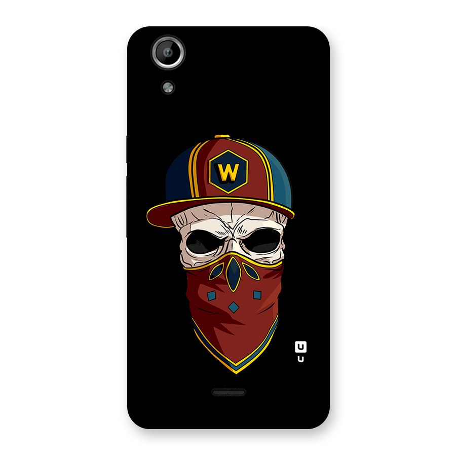 Cool Skull Mask Cap Back Case for Micromax Canvas Selfie Lens Q345