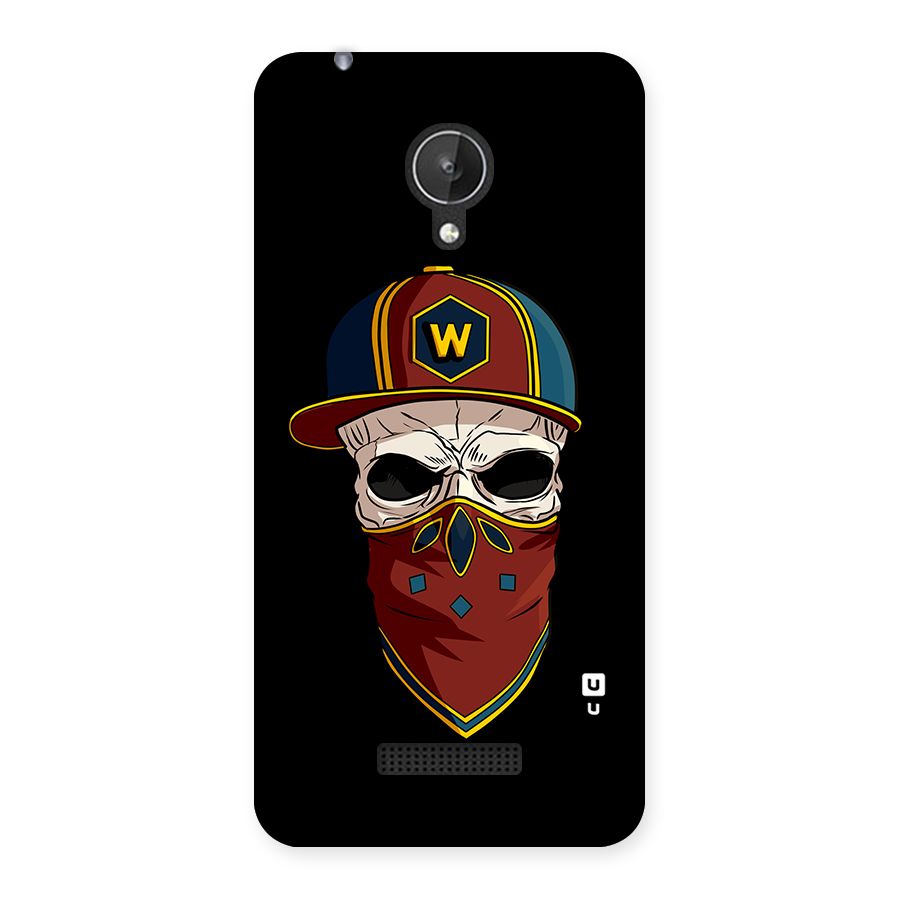 Cool Skull Mask Cap Back Case for Micromax Canvas Spark Q380