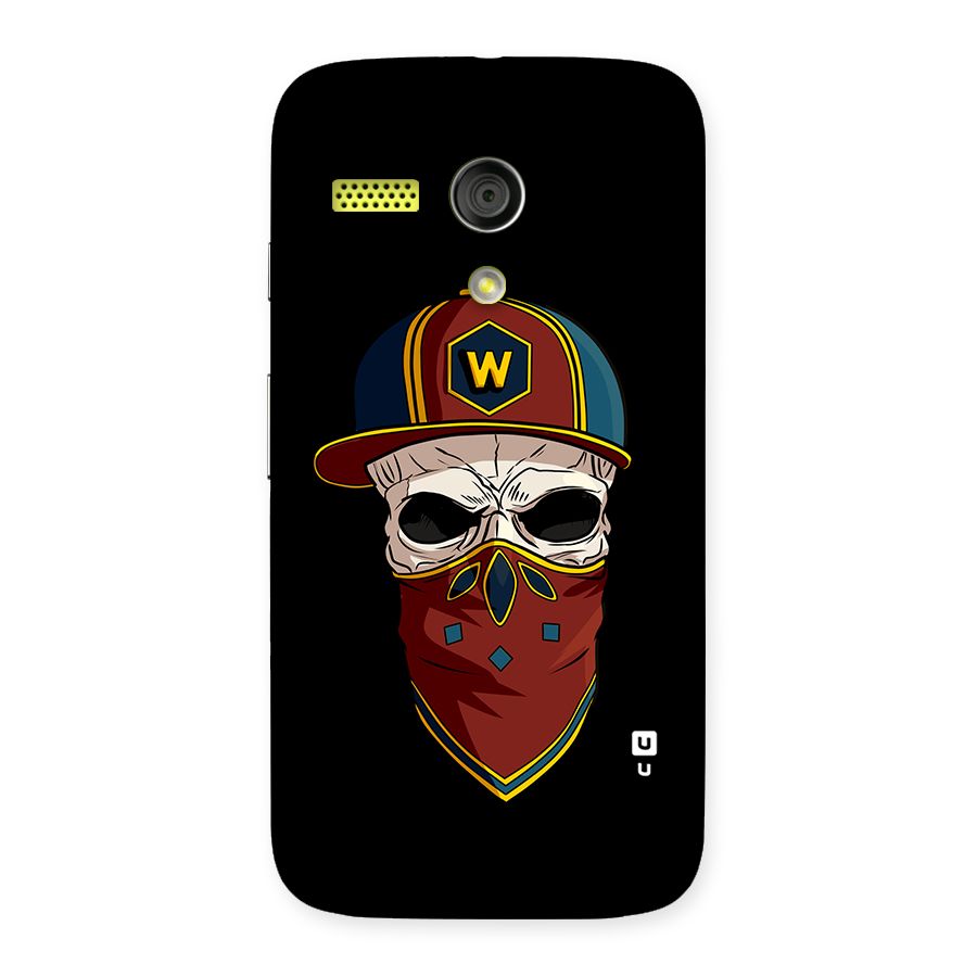 Cool Skull Mask Cap Back Case for Moto G