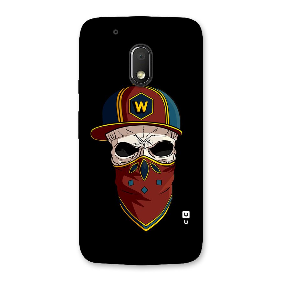 Cool Skull Mask Cap Back Case for Moto G4 Play
