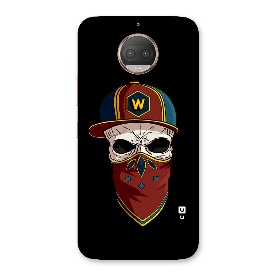 Cool Skull Mask Cap Back Case for Moto G5s Plus