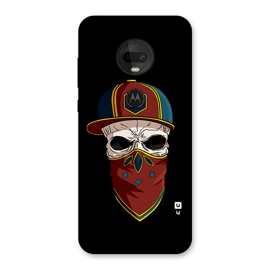 Cool Skull Mask Cap Back Case for Moto G7