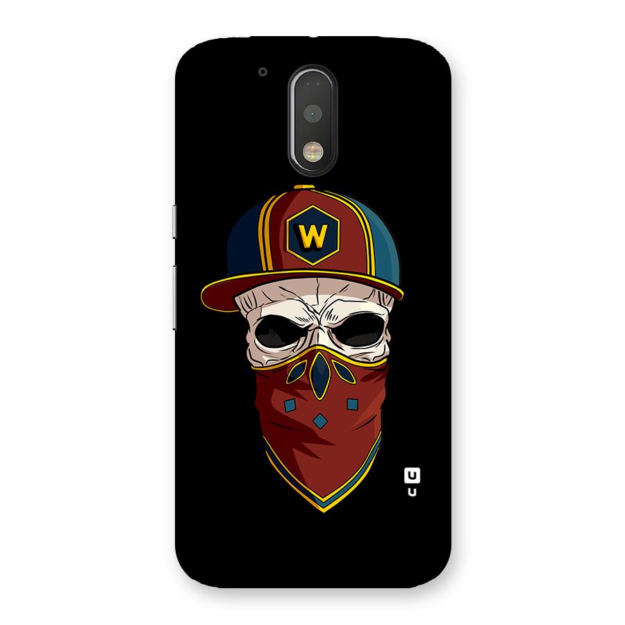 Cool Skull Mask Cap Back Case for Motorola Moto G4