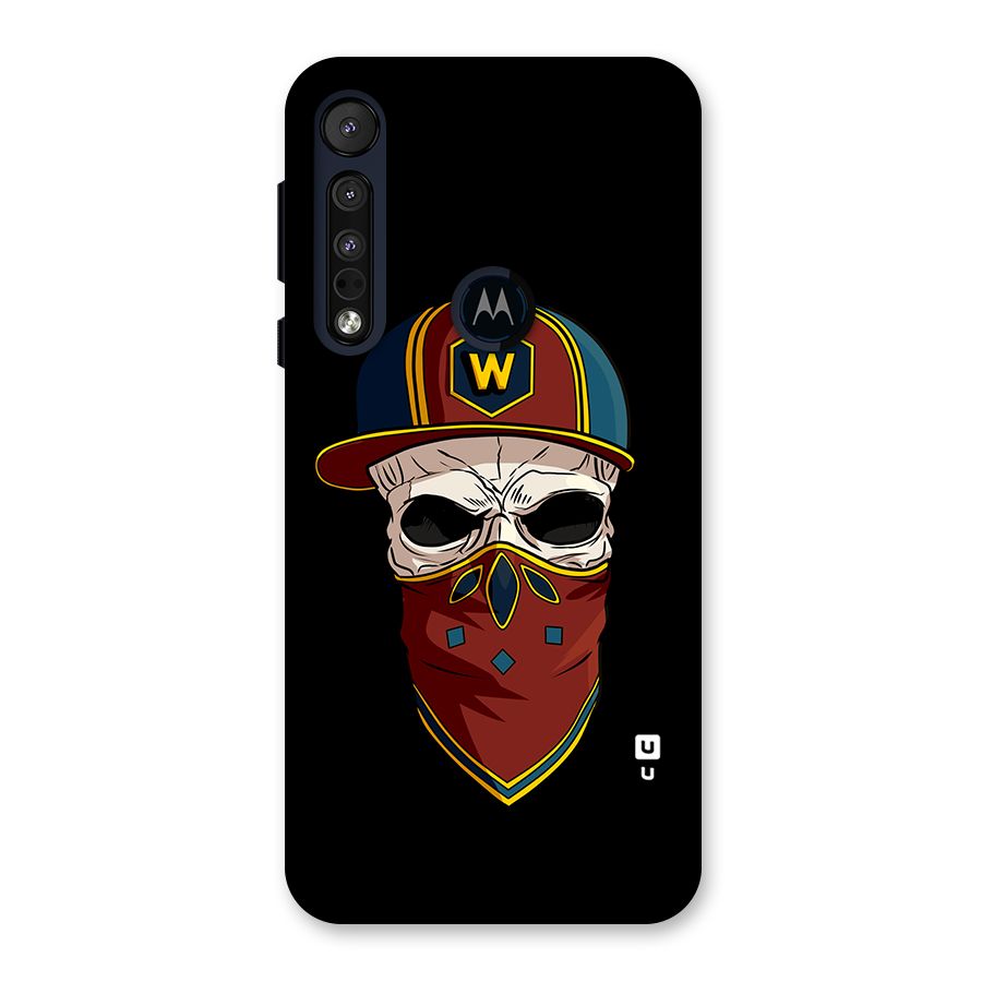 Cool Skull Mask Cap Back Case for Motorola One Macro