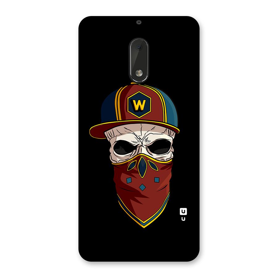 Cool Skull Mask Cap Back Case for Nokia 6