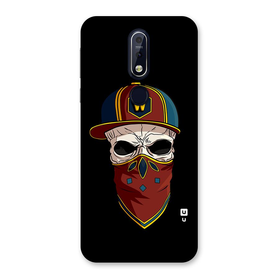 Cool Skull Mask Cap Back Case for Nokia 7.1