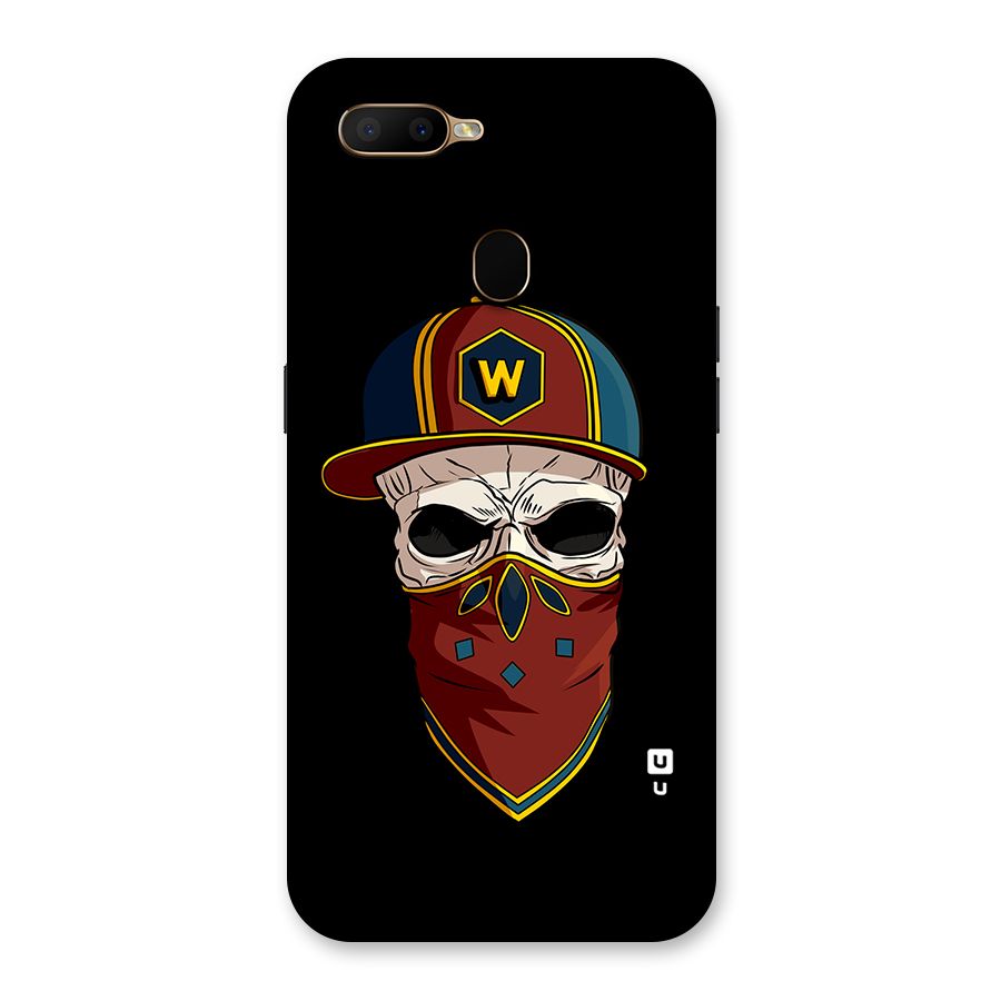 Cool Skull Mask Cap Back Case for Oppo A5s