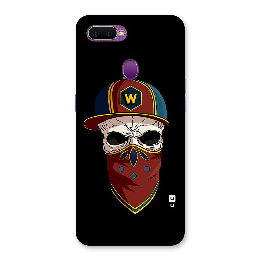 Cool Skull Mask Cap Back Case for Oppo F9