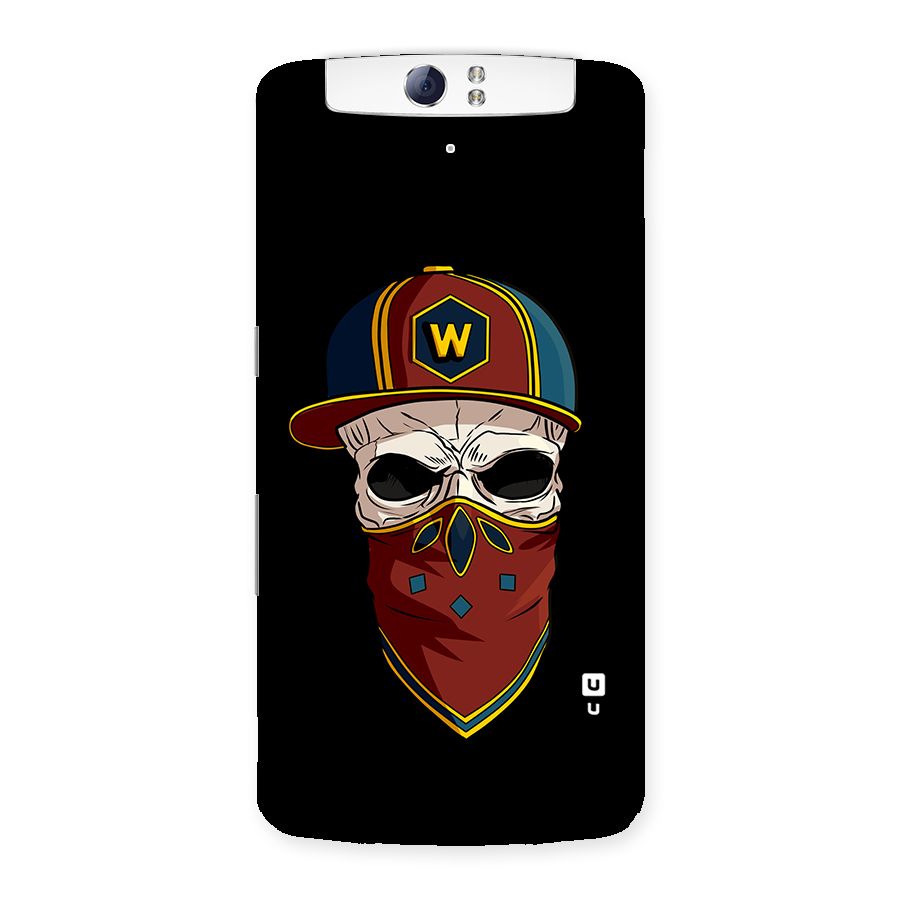 Cool Skull Mask Cap Back Case for Oppo N1