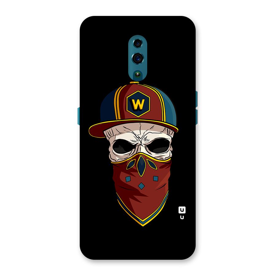 Cool Skull Mask Cap Back Case for Oppo Reno