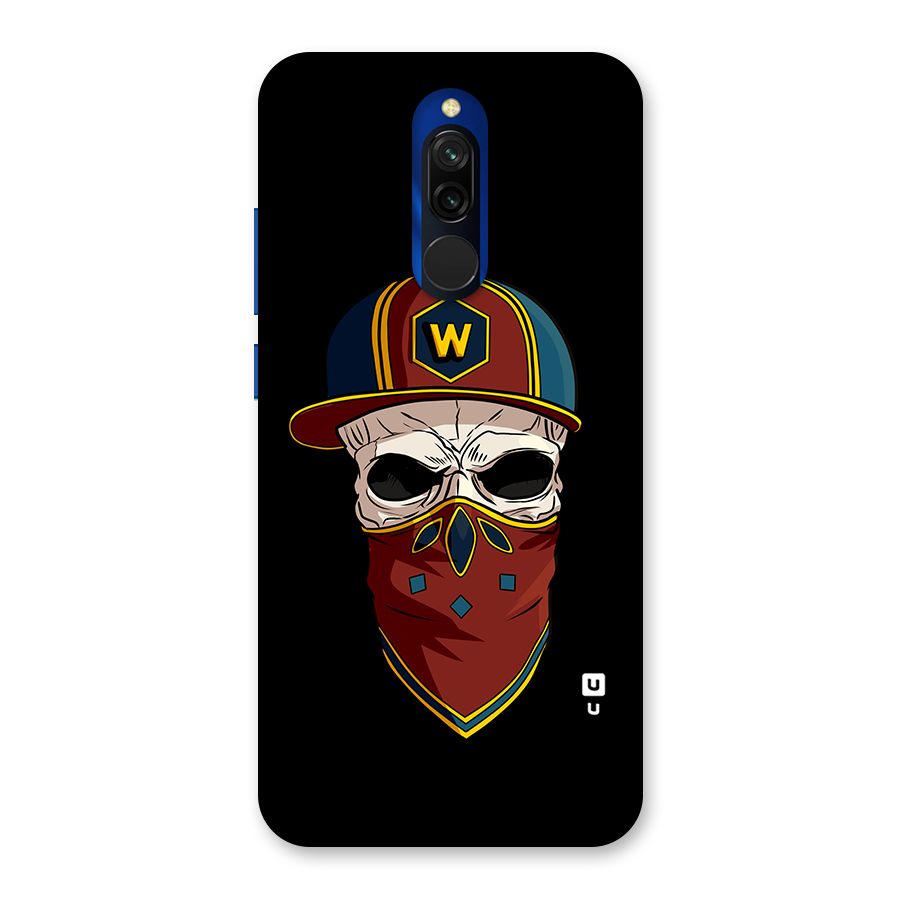 Cool Skull Mask Cap Back Case for Redmi 8
