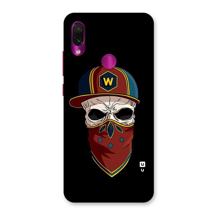 Cool Skull Mask Cap Back Case for Redmi Note 7 Pro