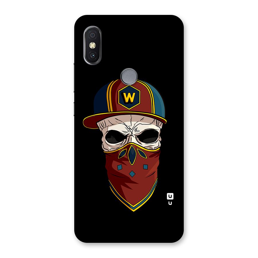 Cool Skull Mask Cap Back Case for Redmi Y2