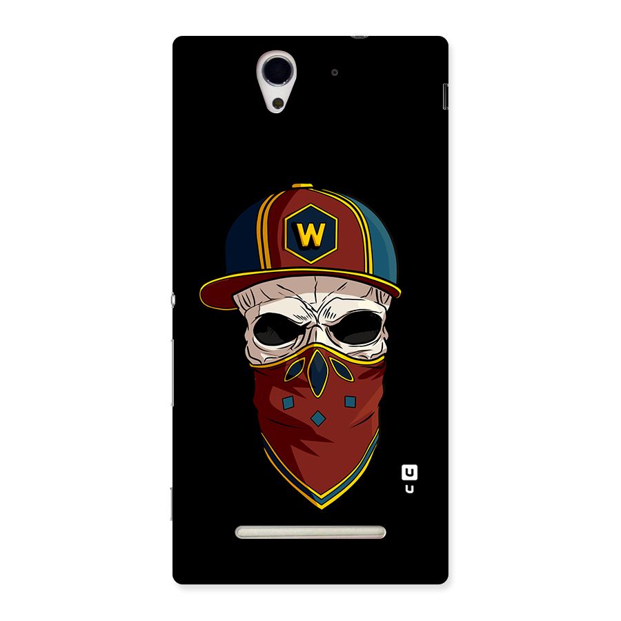 Cool Skull Mask Cap Back Case for Sony Xperia C3