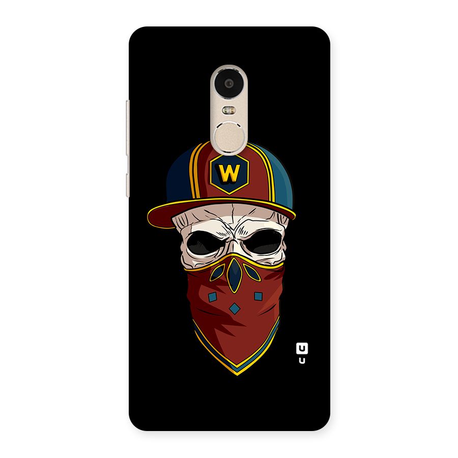 Cool Skull Mask Cap Back Case for Xiaomi Redmi Note 4