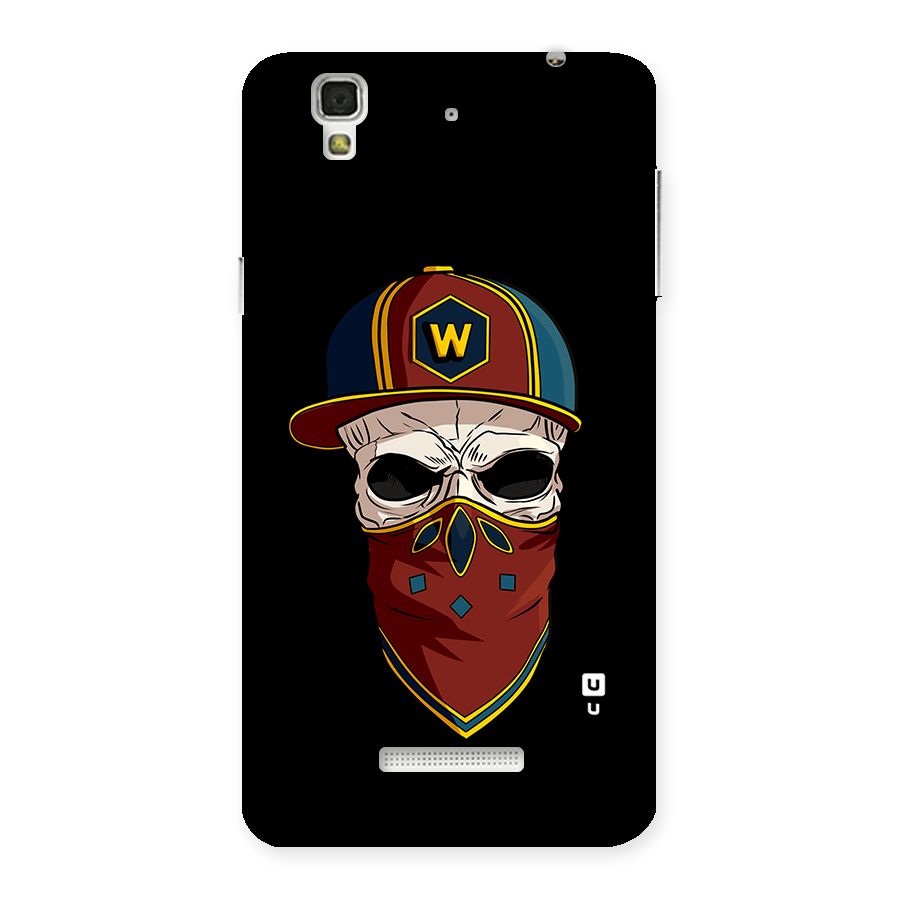 Cool Skull Mask Cap Back Case for Yu Yureka